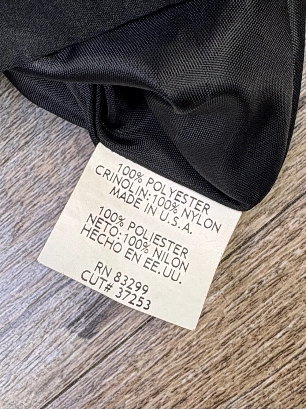 Onyx Nite Black A-Line Tea Length Formal Skirt with Tulle Lining Size M